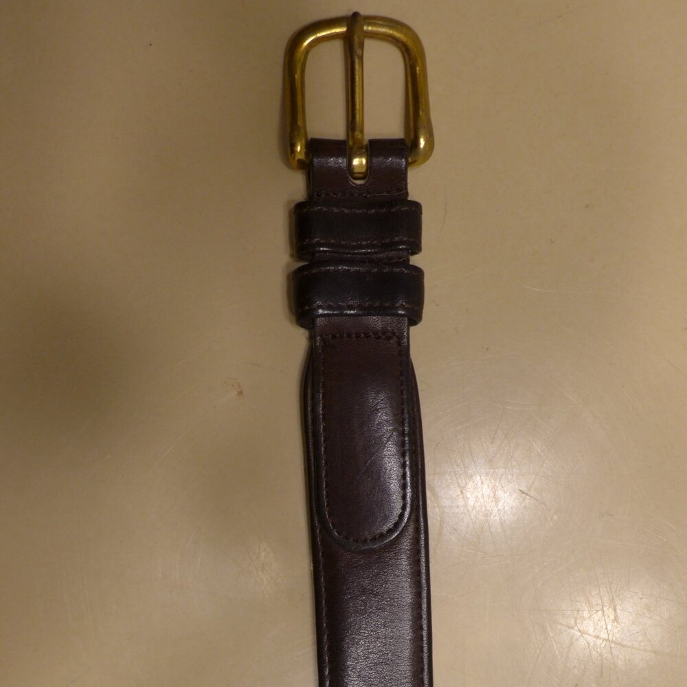 Coach Tab Belt 32" Brown 6305